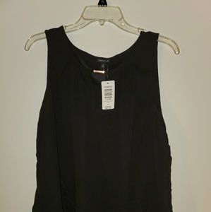 Black sheer tank top